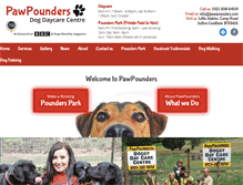 Tablet Screenshot of pawpounders.com